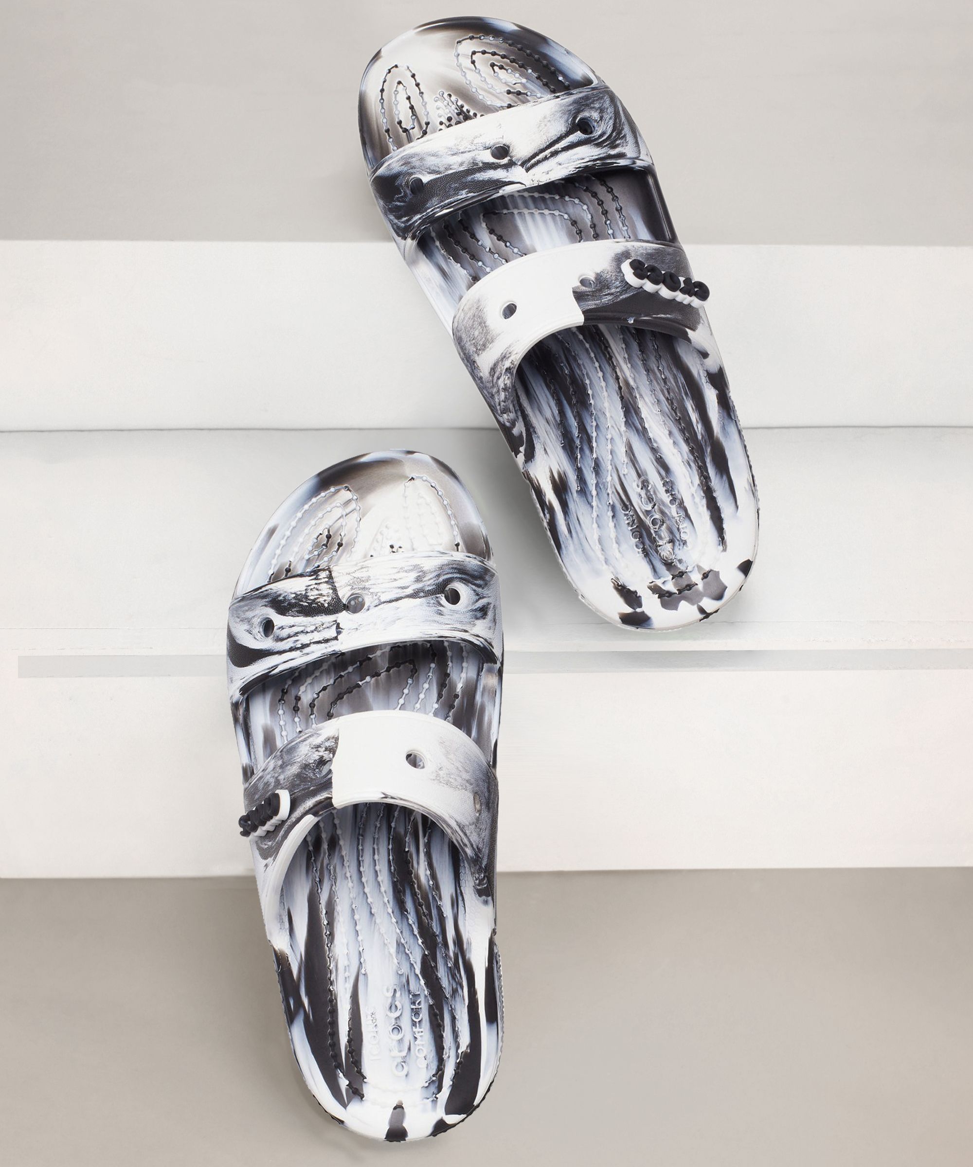 Crocs Marbled Ciabatte Modello Crocs Crocs Classic Marbled White