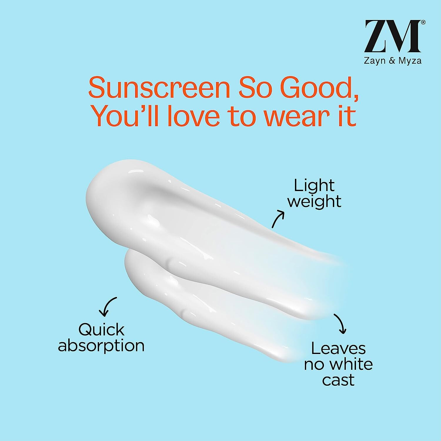 ZM Vitamin C UV Expert Hydrating Gel Sunscreen SPF 50 PA +++ For Bright & Glowing Skin | UV Protection | For Dull Skin | Non-Greasy, Quick-Absorbing | No White Cast | UVA UVB Sun Protection | Sunscreen For Women & Men - 100 g