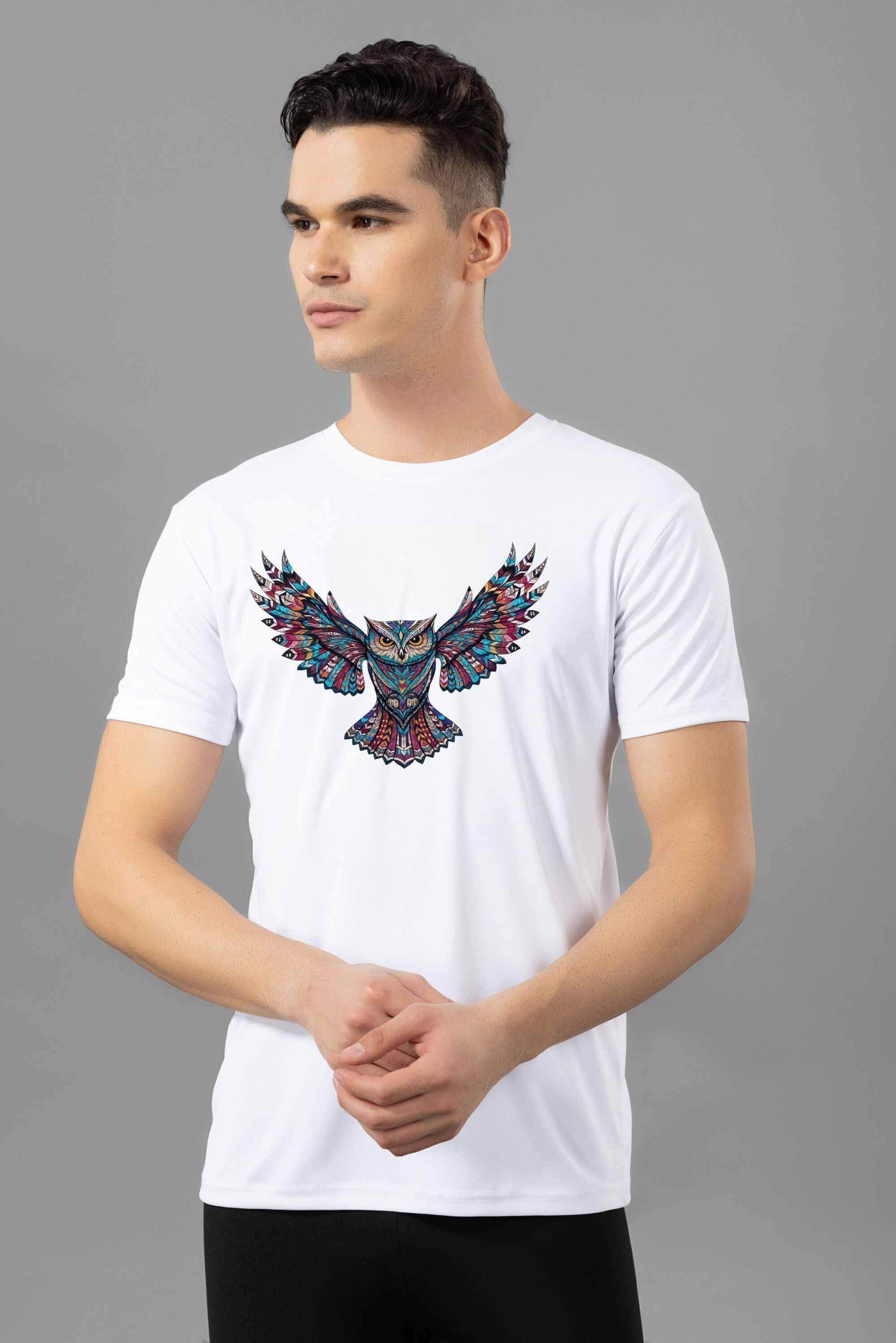 Primume Graphic print Best Quality Polyester  Tshirt For Men