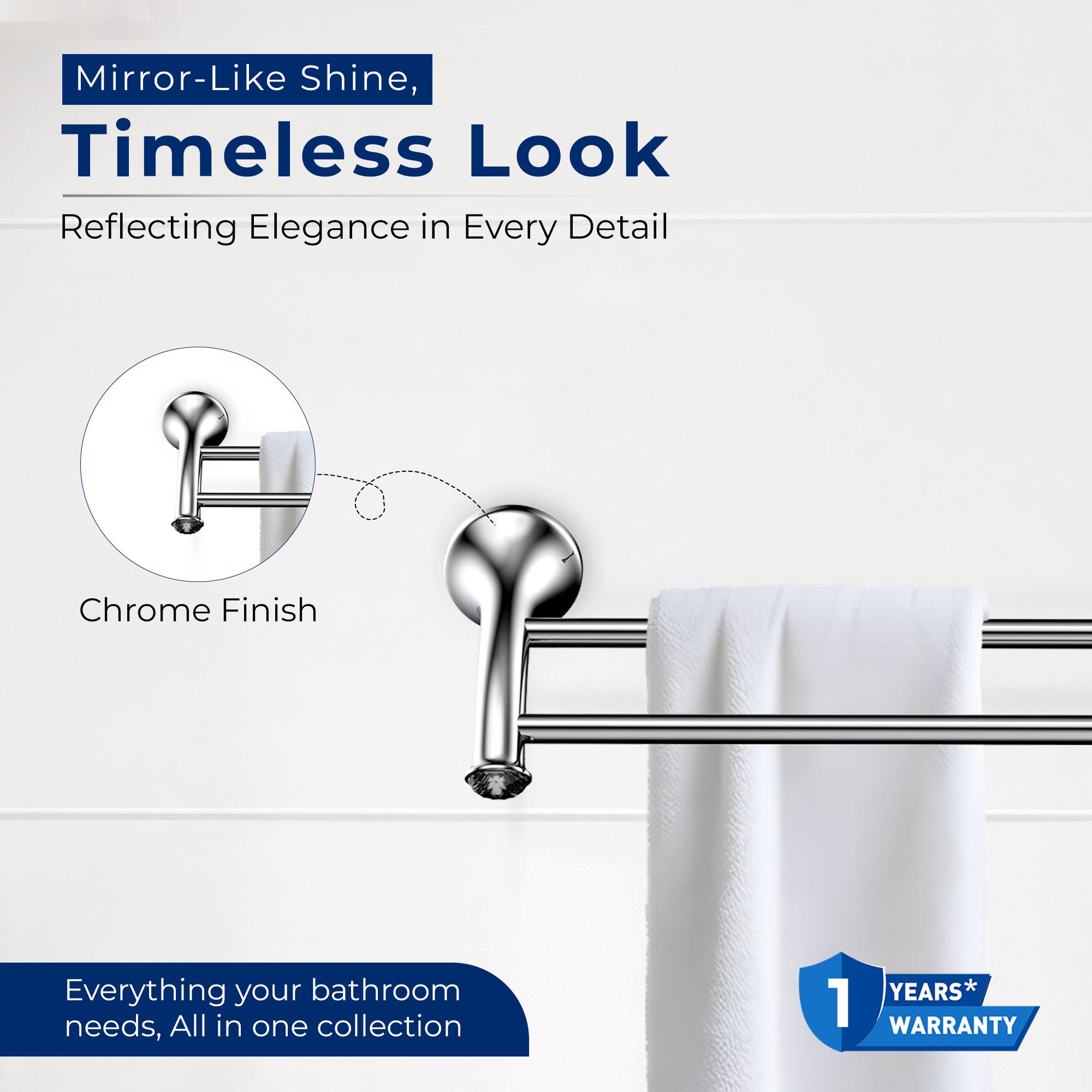 RN Double Pole Towel Shelf