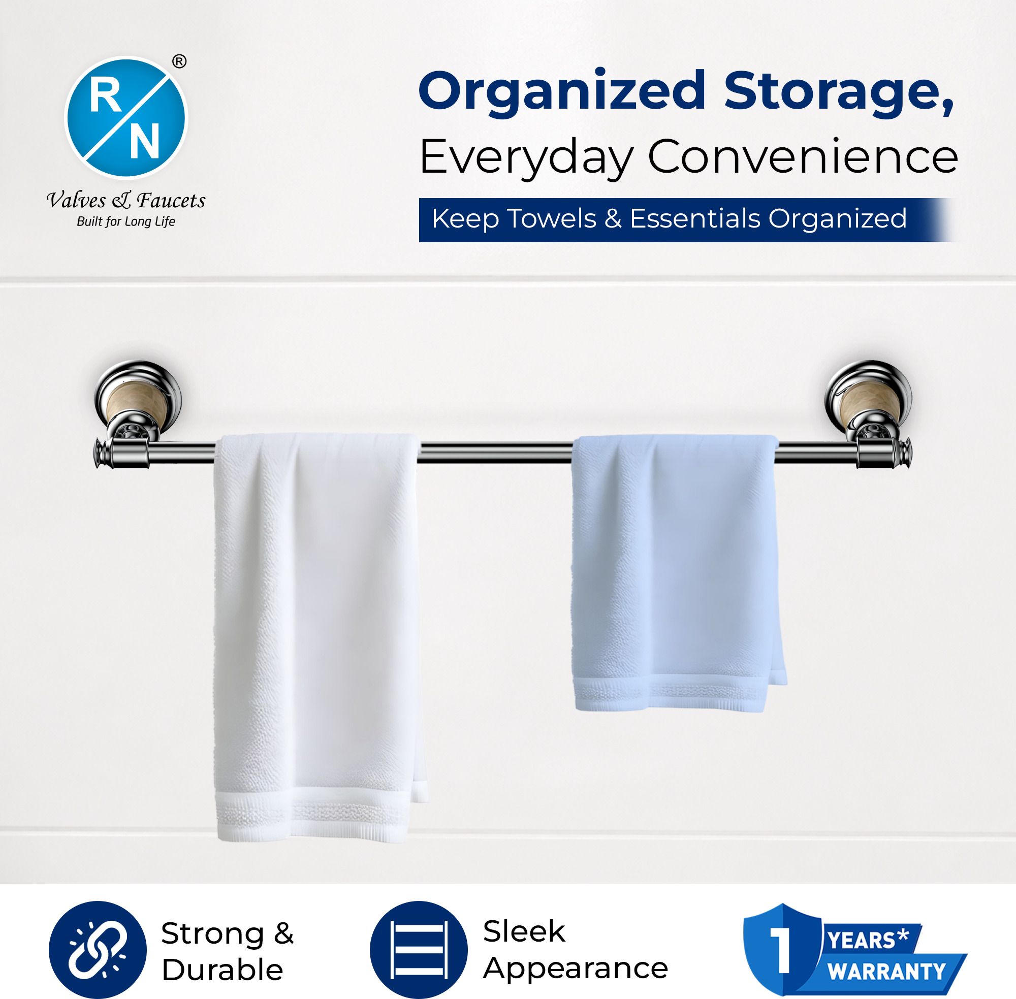 RN Single Pole Towel Shelf