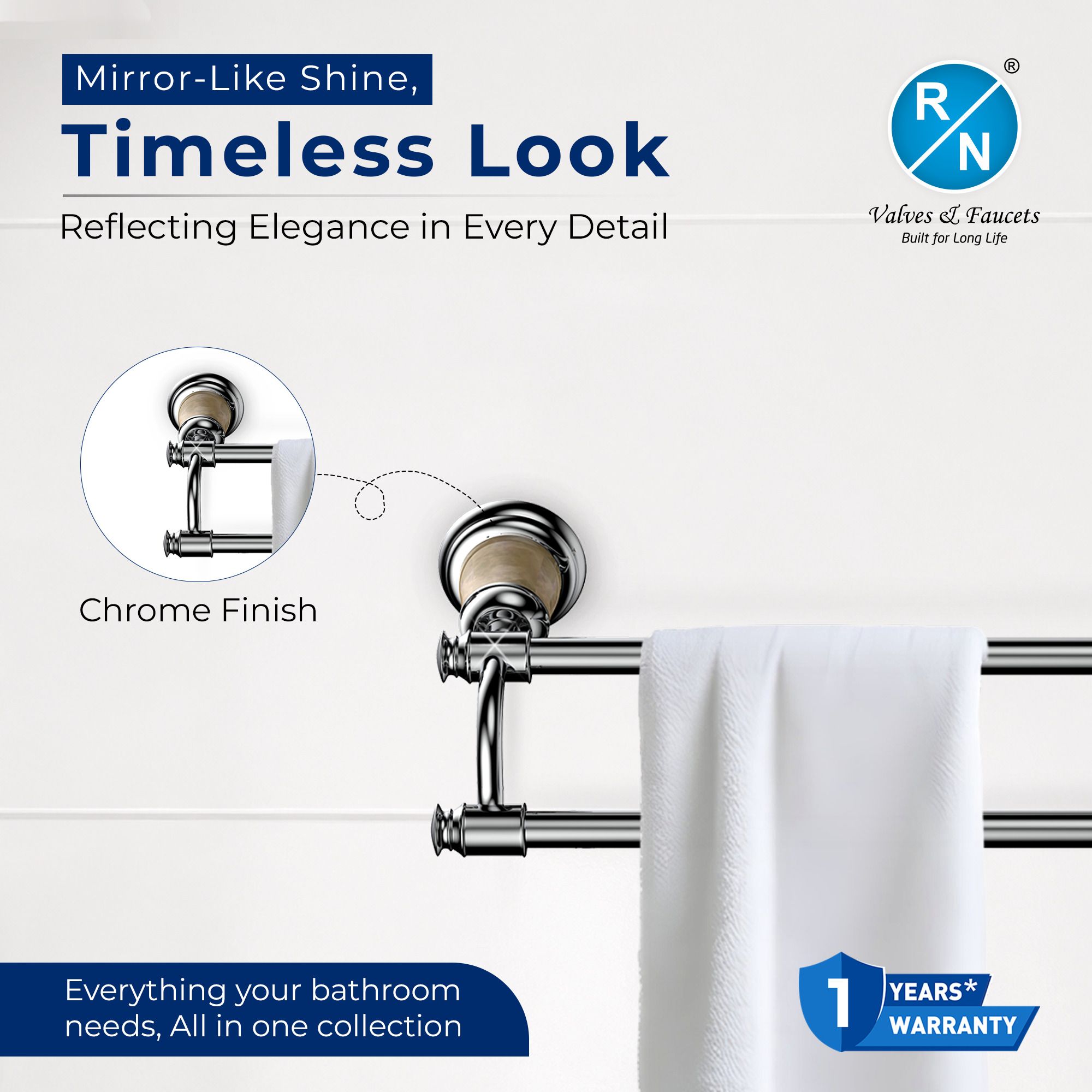 RN Double Pole Towel Shelf