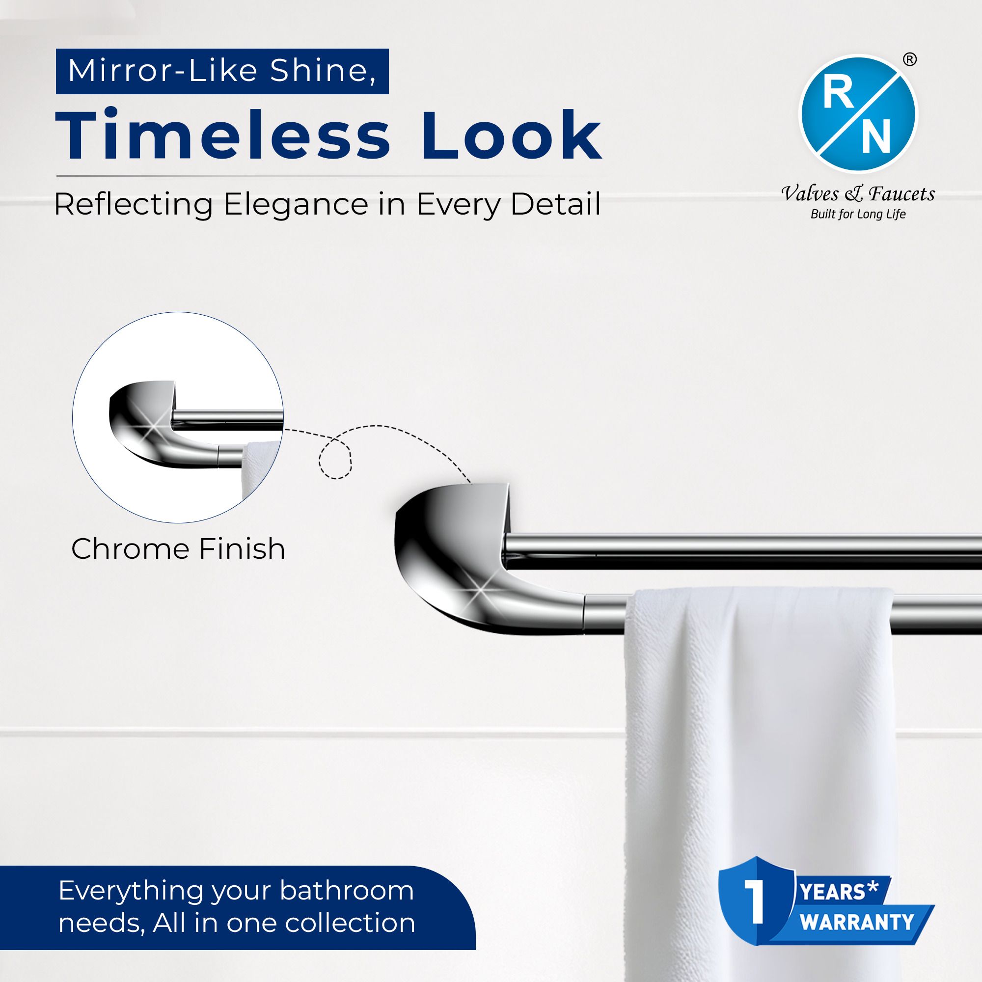 RN Double Pole Towel Shelf