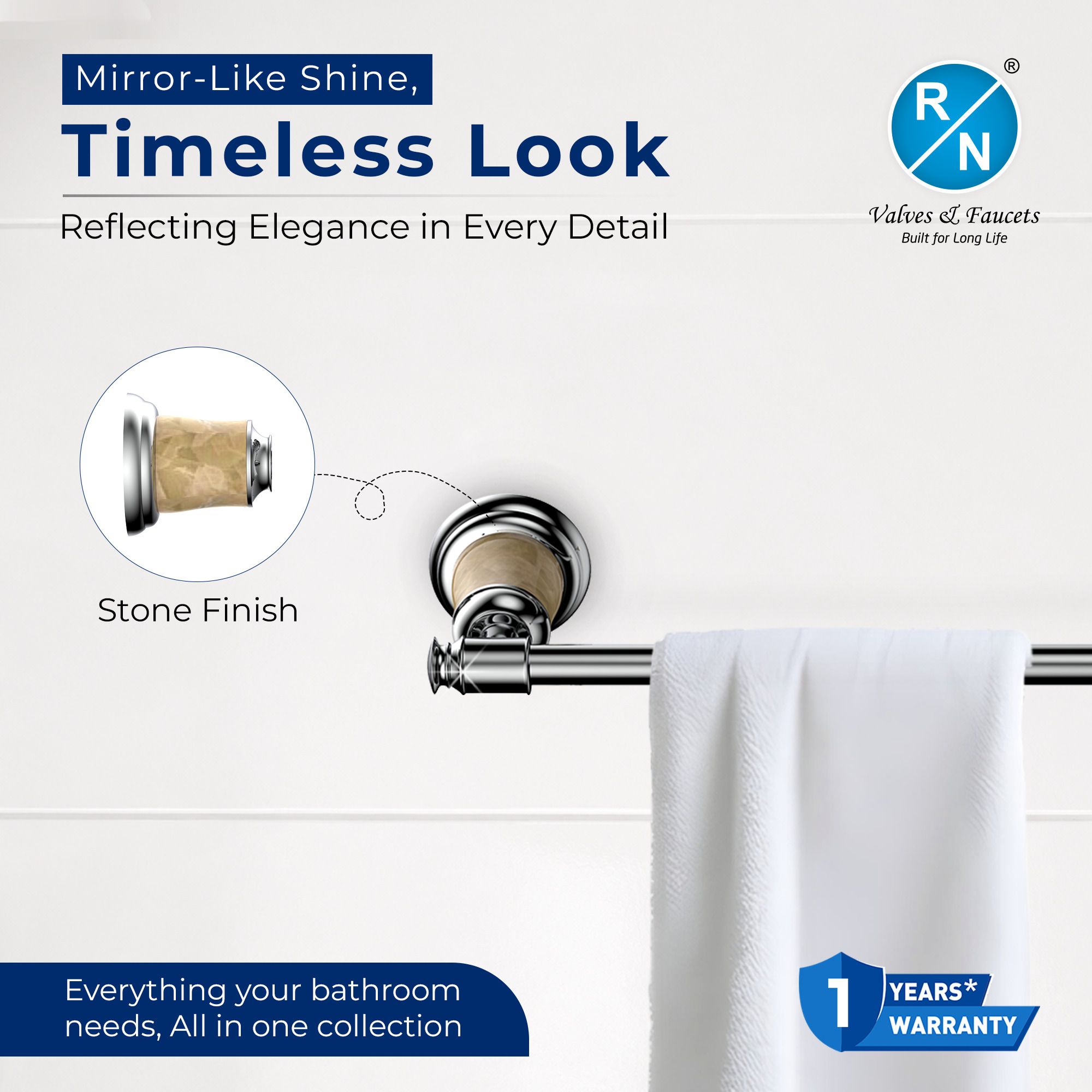 RN Single Pole Towel Shelf