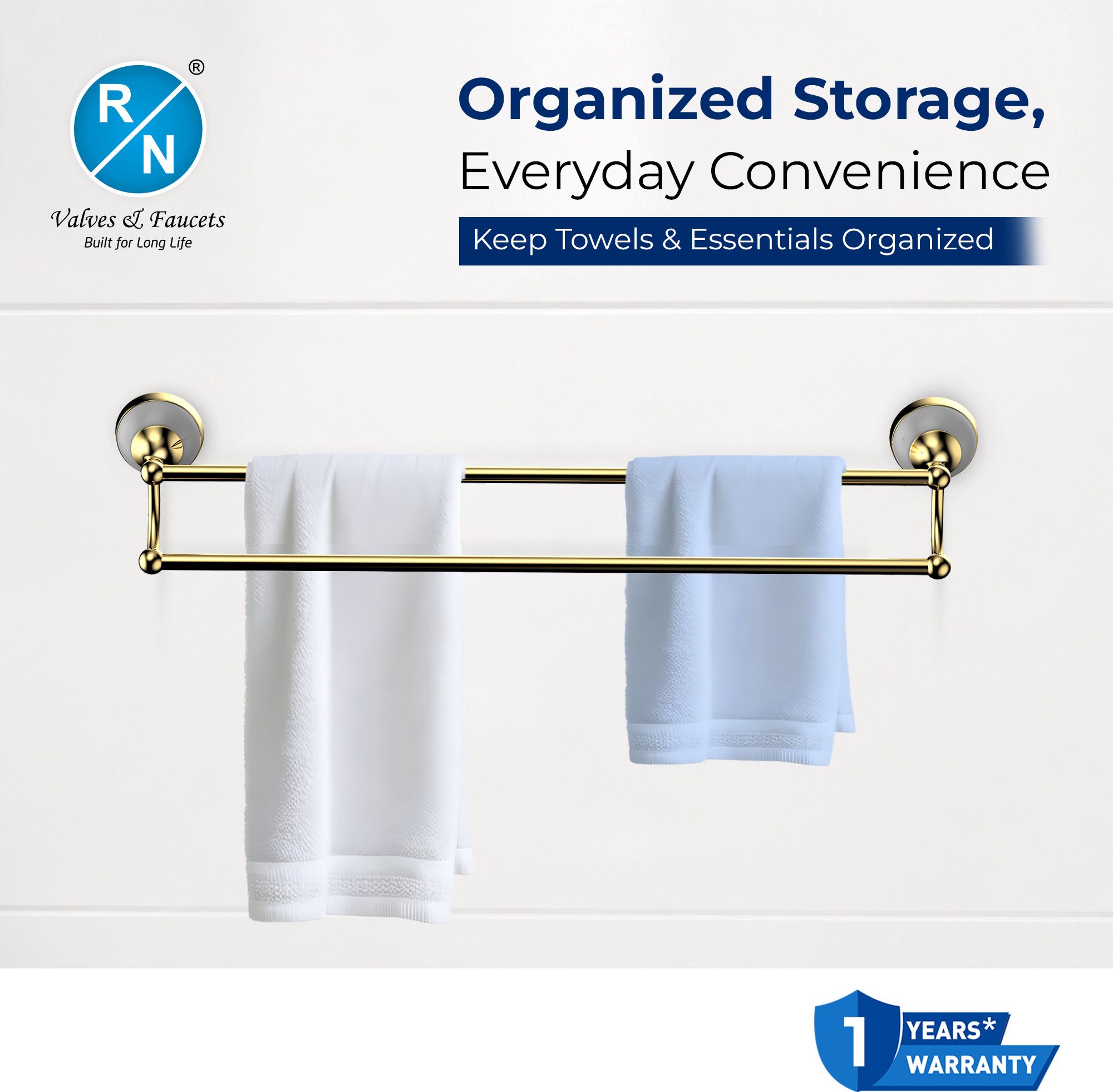 RN Double Pole Towel Shelf