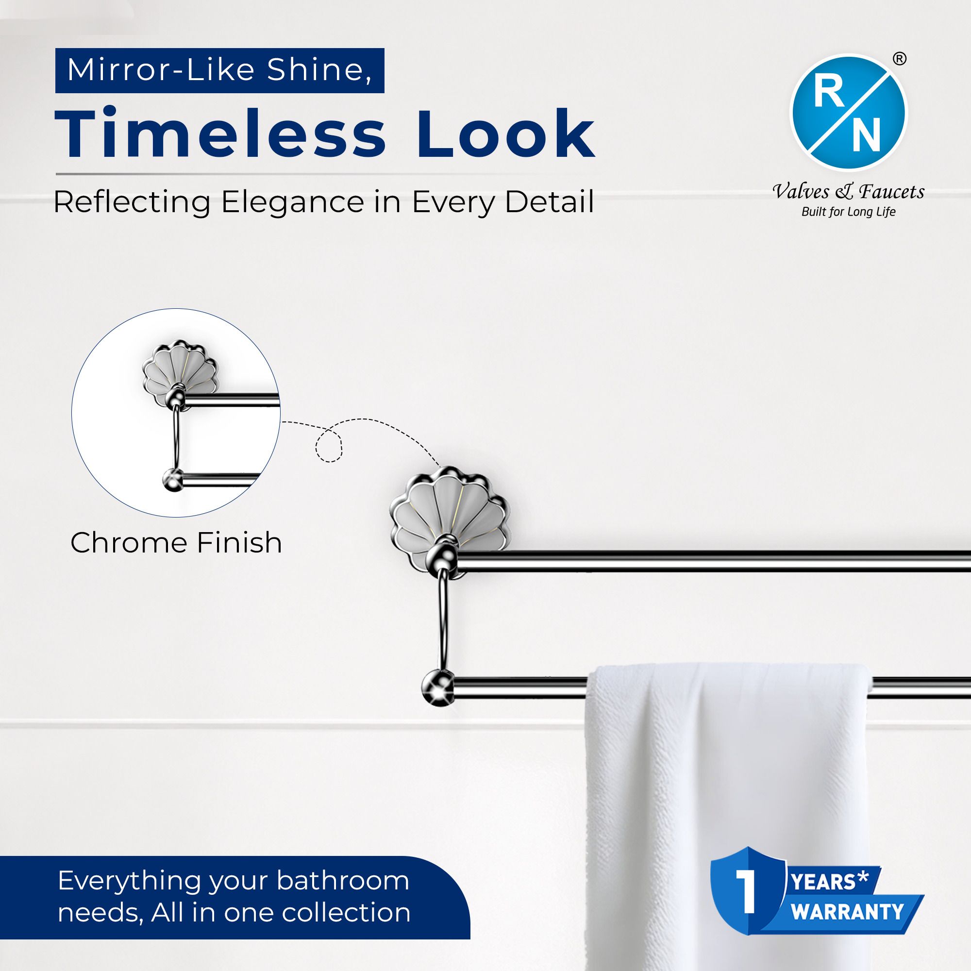 RN Double Pole Towel Shelf