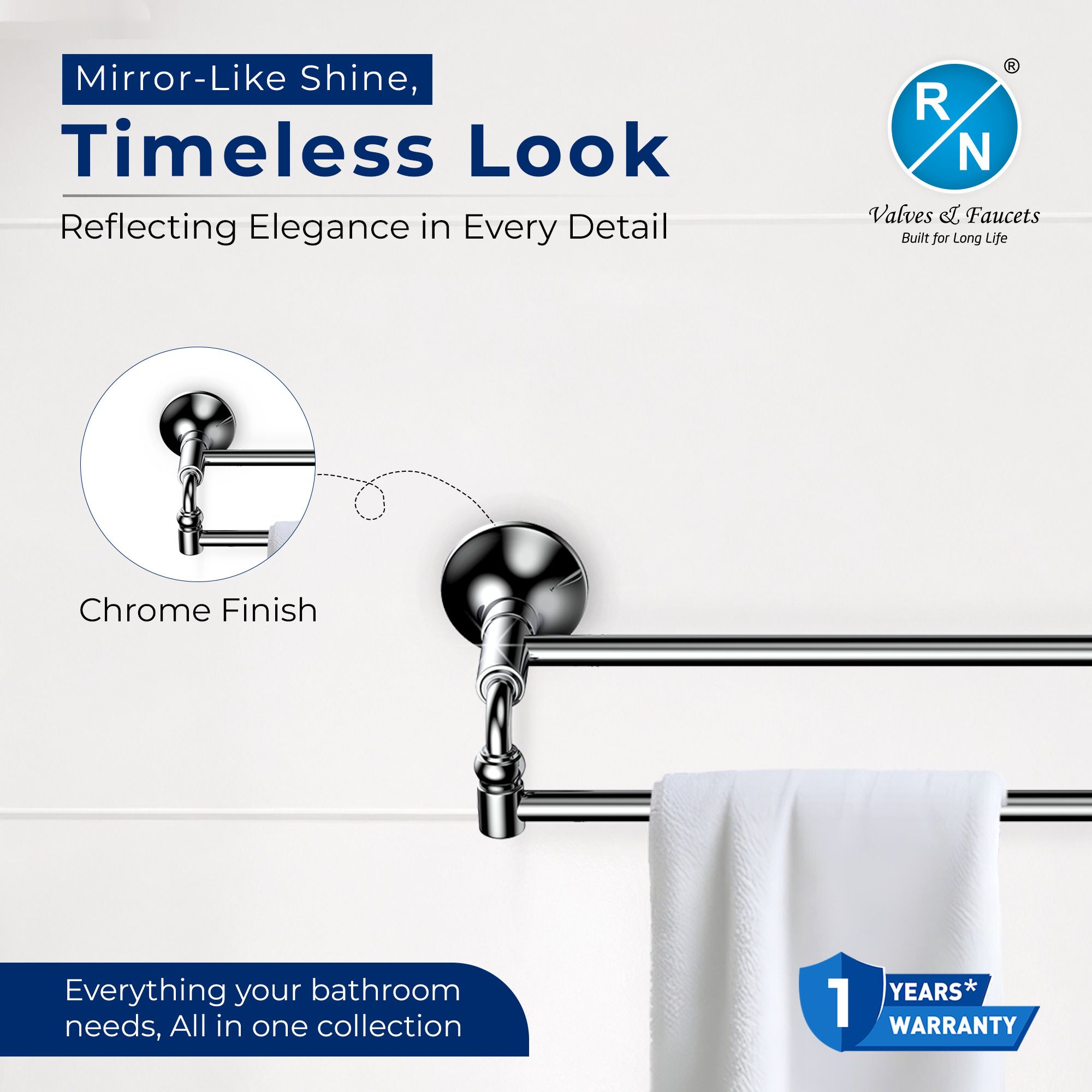 RN Double Pole Towel Shelf