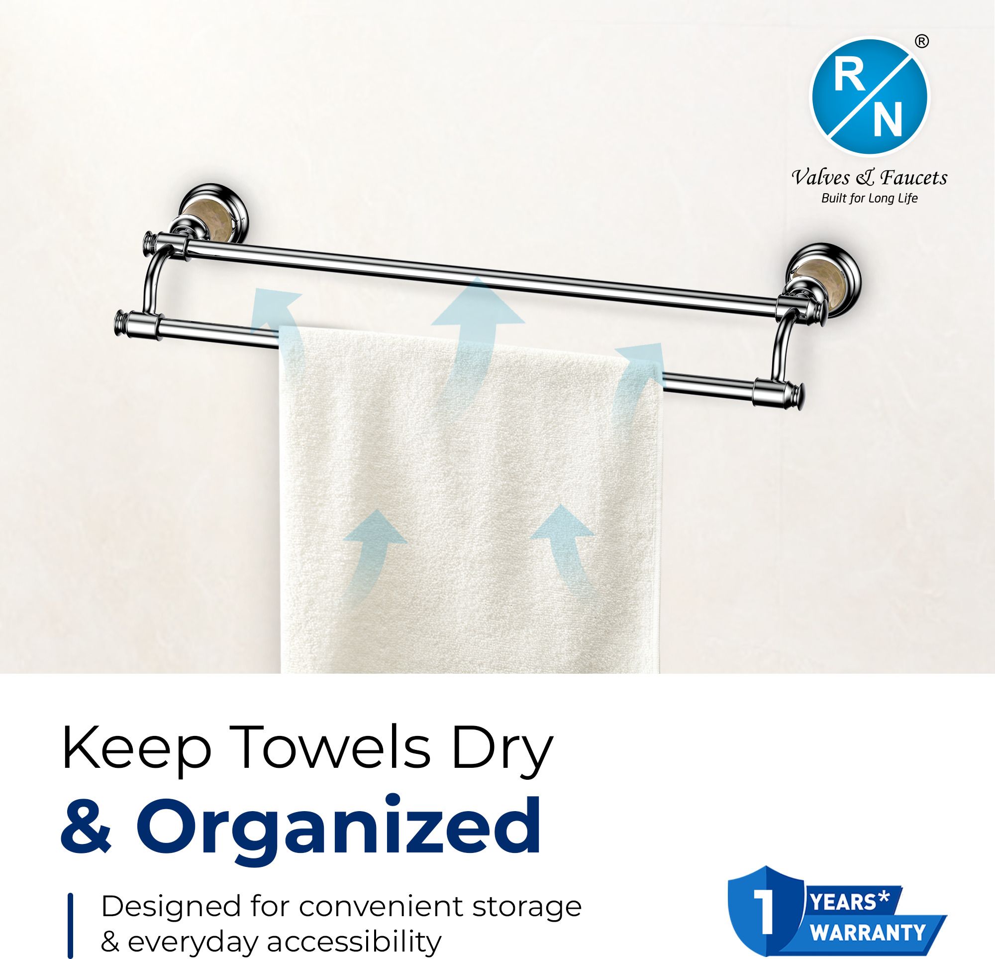RN Double Pole Towel Shelf