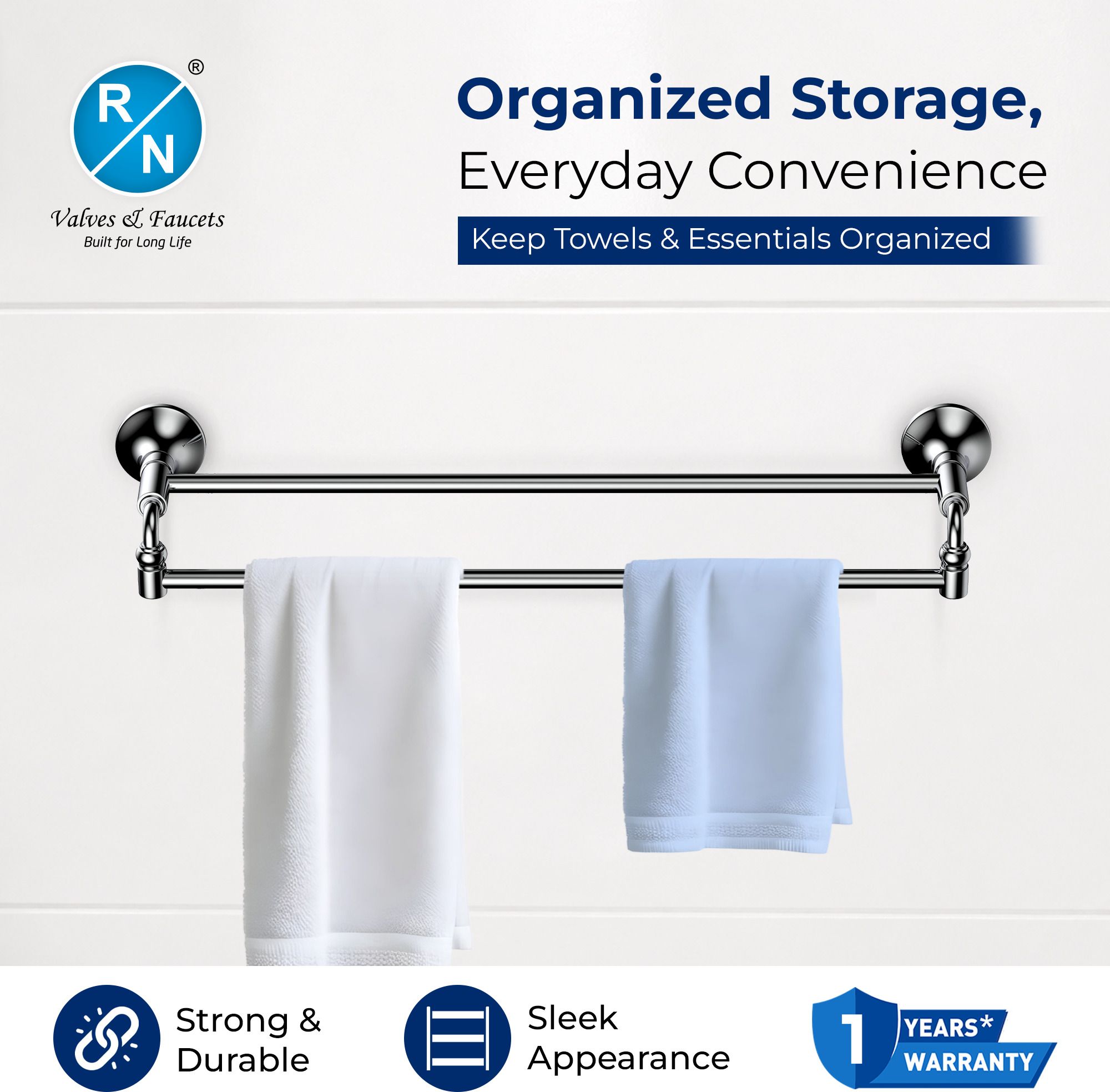 RN Double Pole Towel Shelf