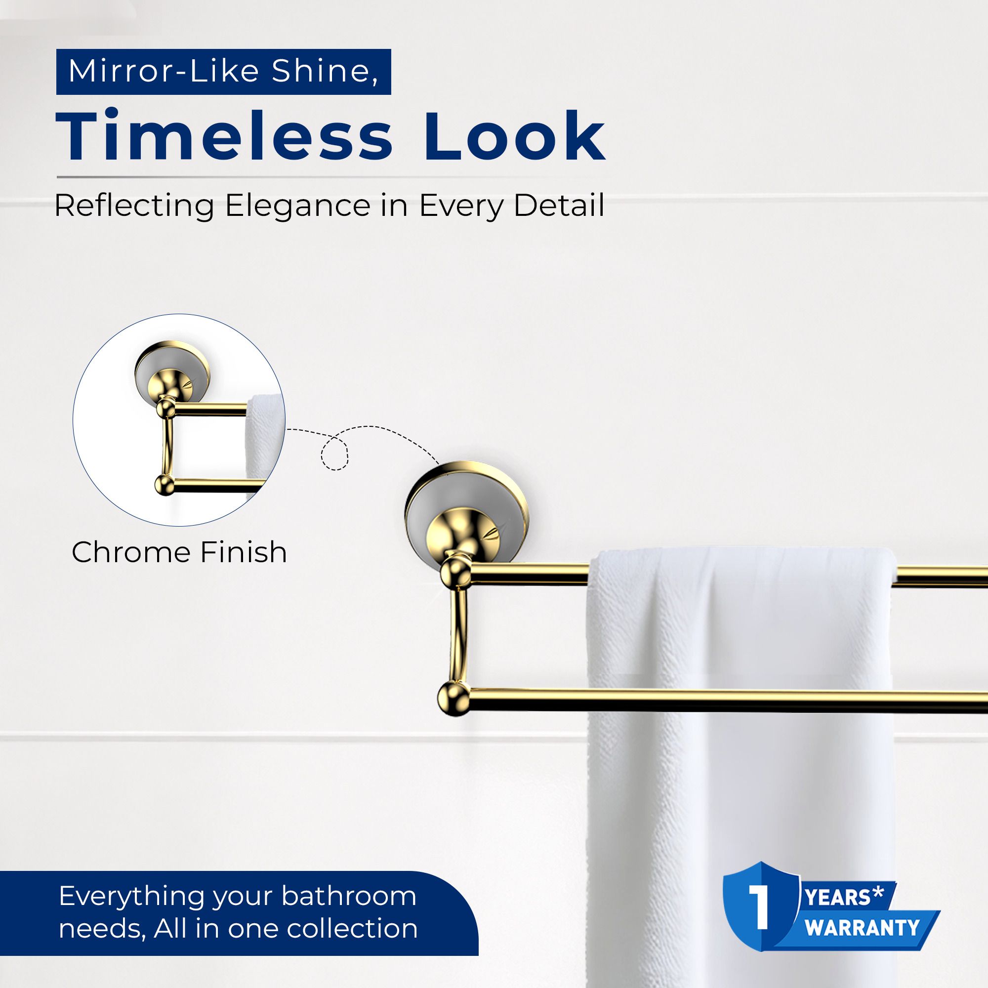 RN Double Pole Towel Shelf