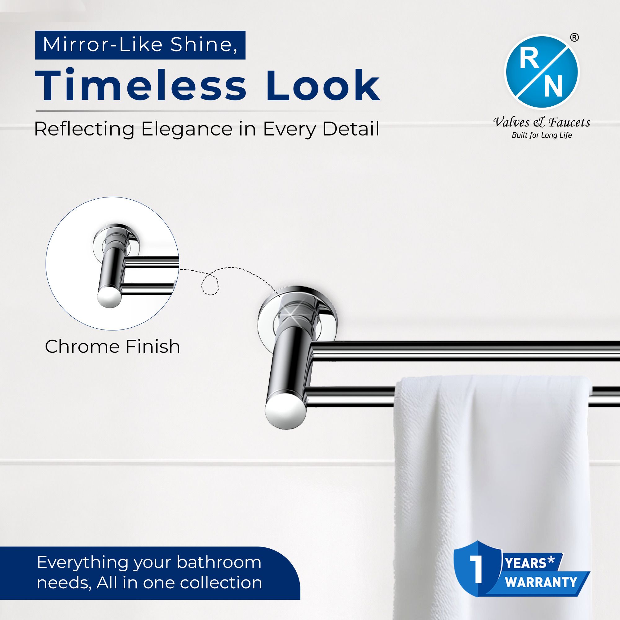 RN Double Pole Towel Shelf