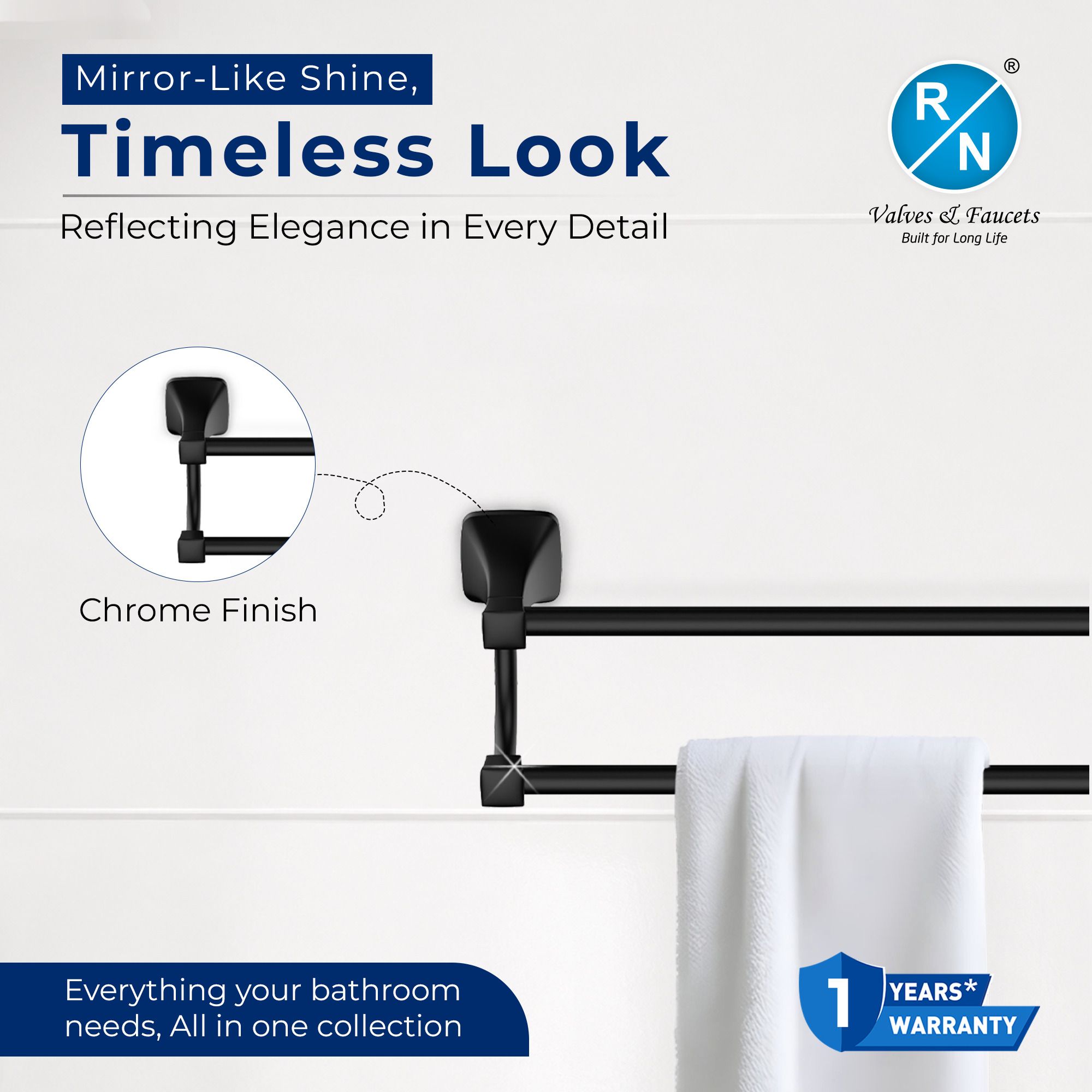RN Double Pole Towel Shelf