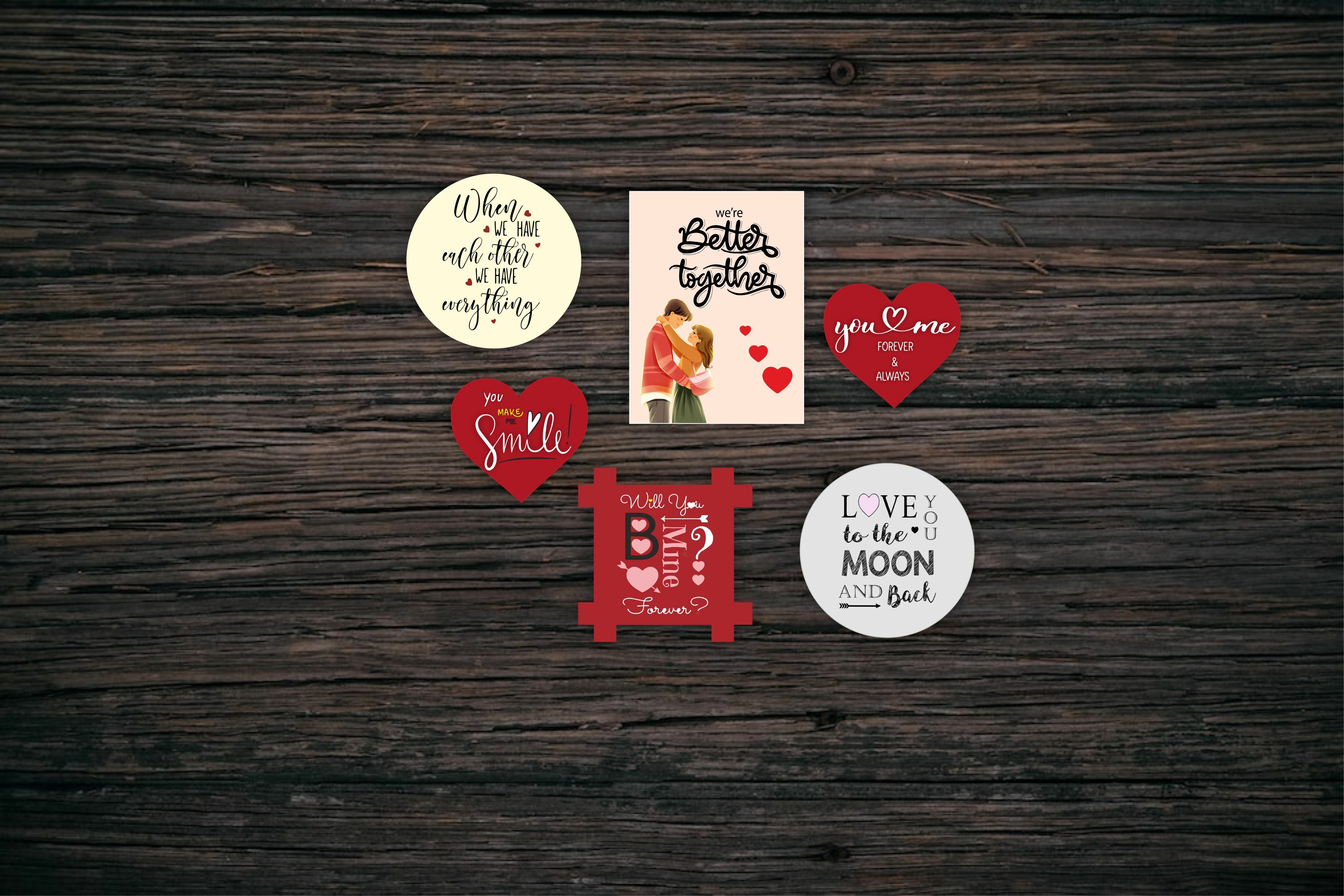 Love couple MDF Wooden Wall Hanger for Livingroom