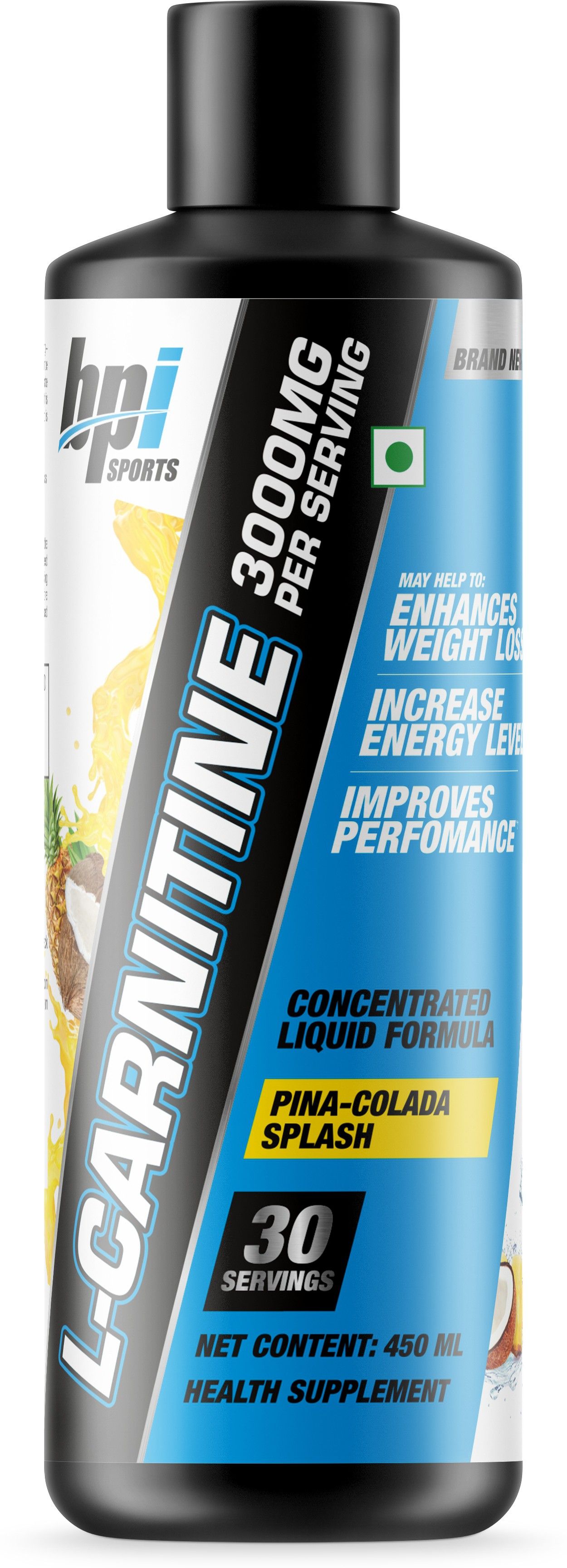 BPI Sports Liquid Carnitine - Pina Colada Splash (450ml) Price in India -  Buy BPI Sports Liquid Carnitine