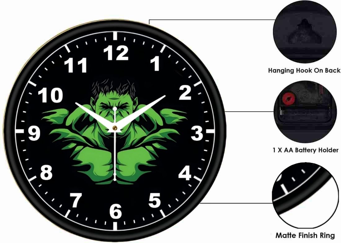 HULK design wall clock morden  design