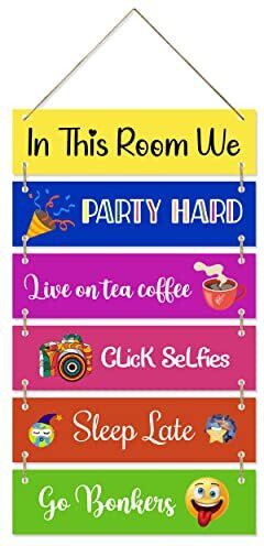 In This Room Wall Hanging Wooden Art Decoration item for Living Room, Bedroom