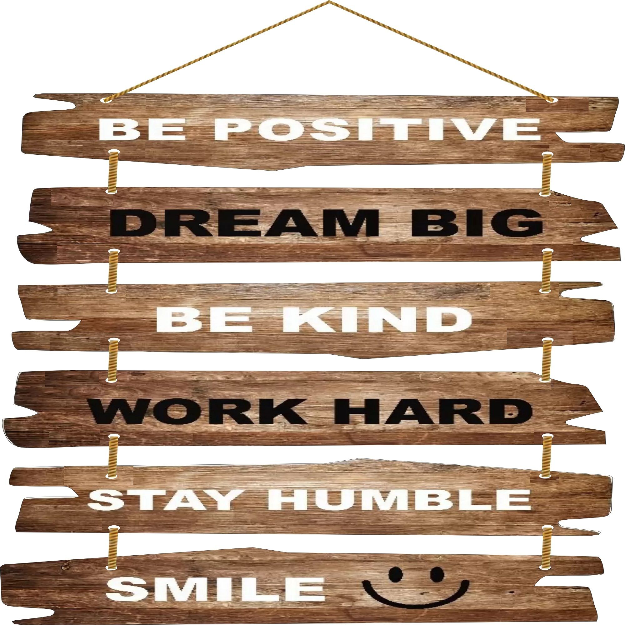 Be Positive Decorated Wall Hanging For Home