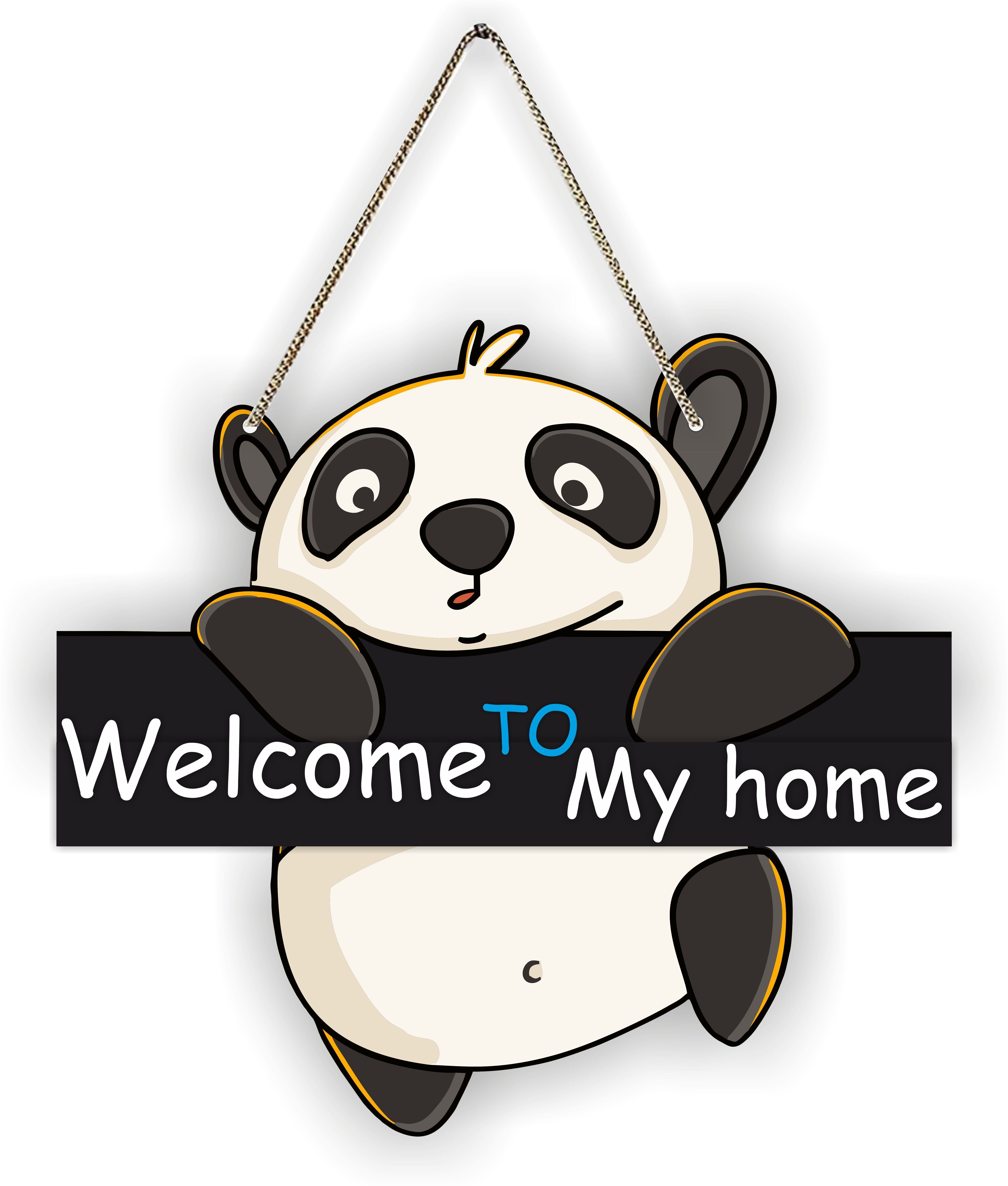 Welcome To My Home Wooden Wall Hanging with Quotes for Home Decor