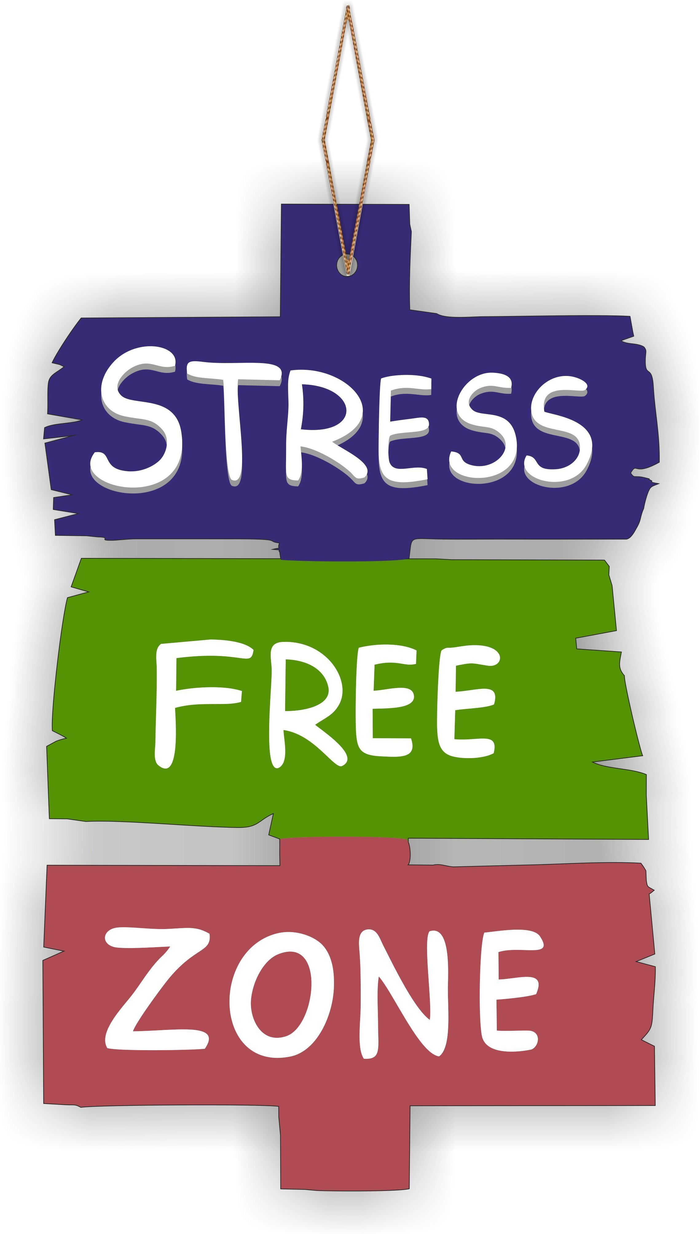 Stress Free Zone Wall Hanging abstract painting for Home Decoration