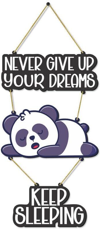 Never Give Up Wall Hanging Wooden Art Decoration item for Living Room, Bedroom
