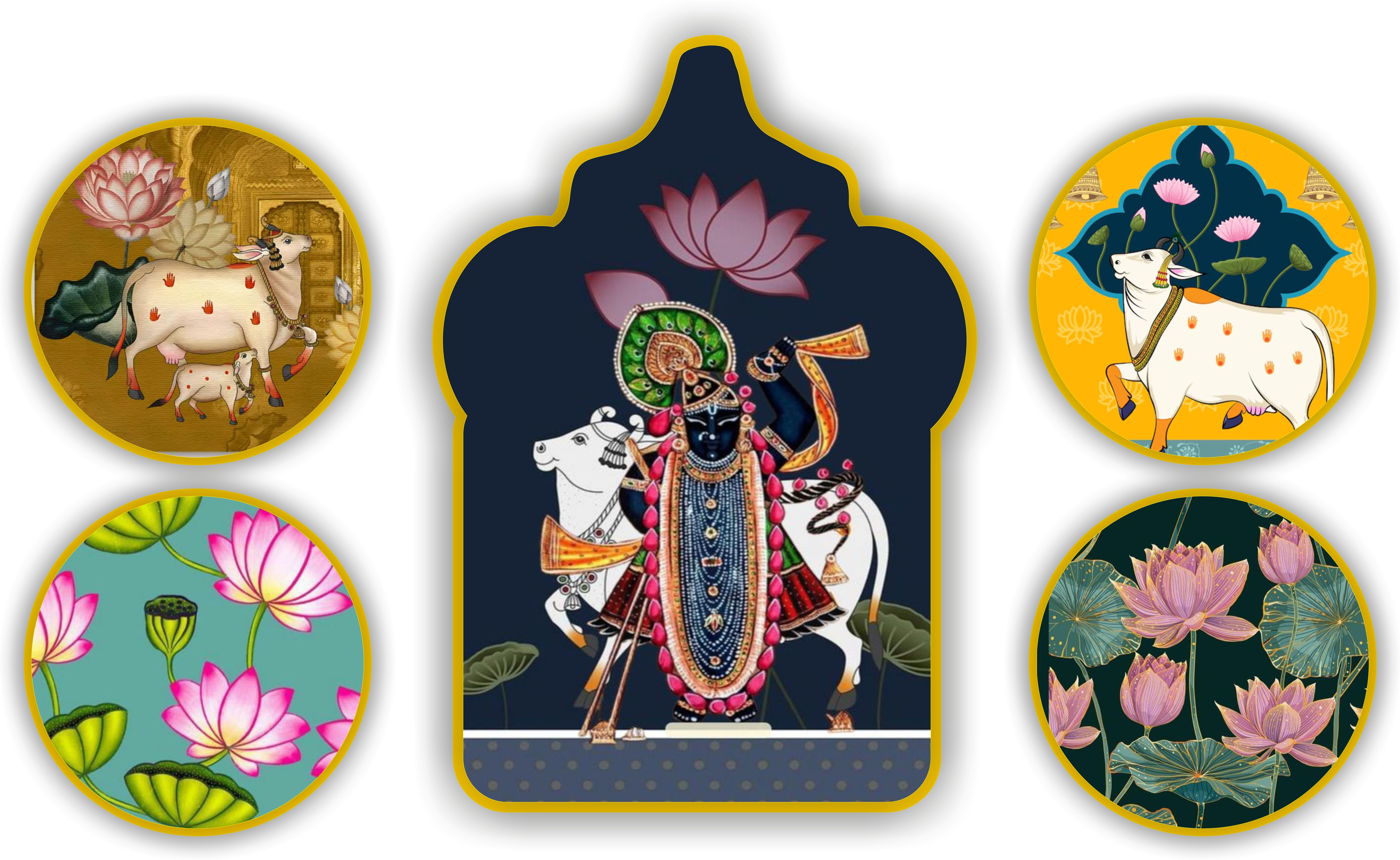 Shree Nath Ji Wooden wall hanging and home wall decoration