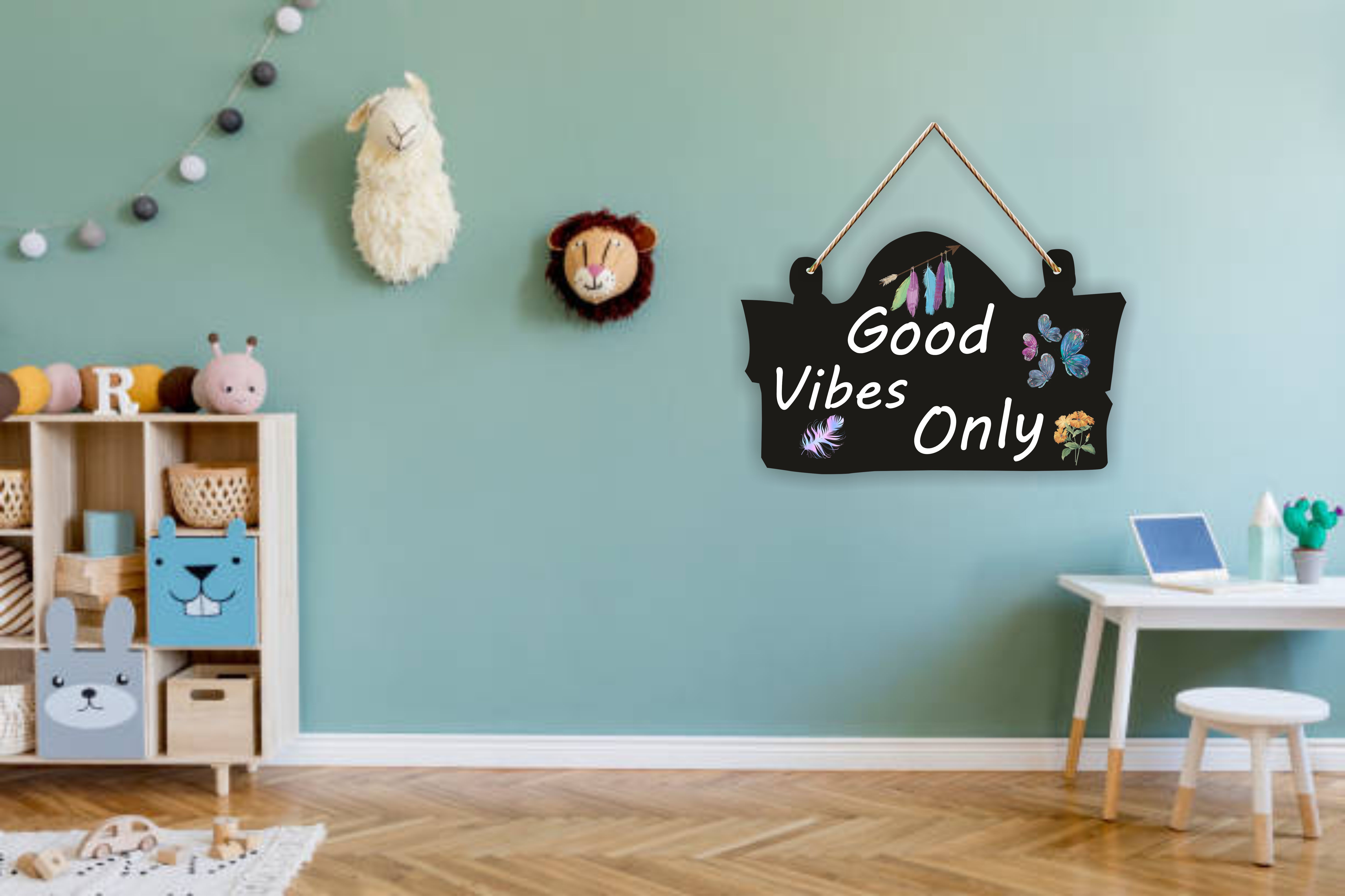 Positive Quotes Wooden Wall Hanging Decorative Item for Home