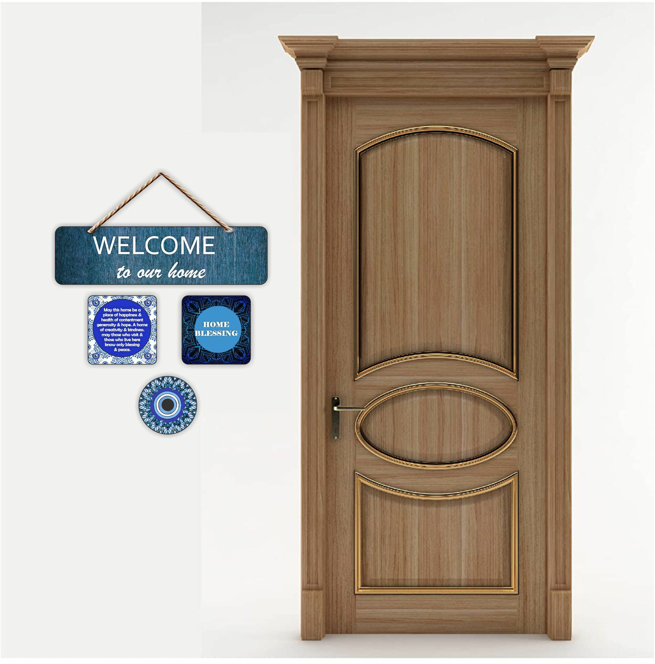 Welcome Home Door Wooden Wall Hanging Decorative Item for Home