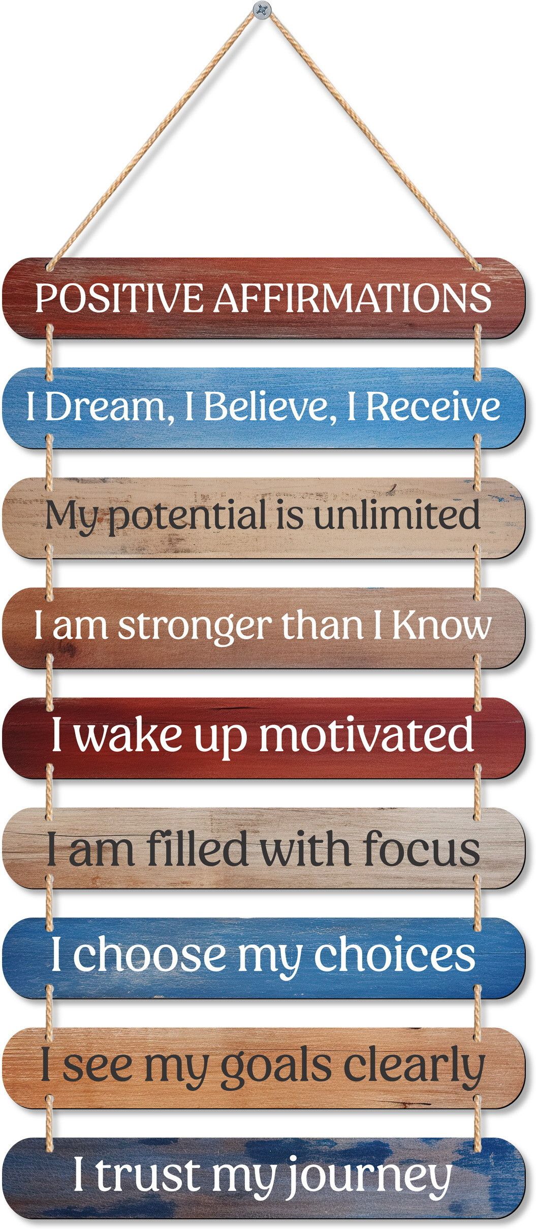 Art Designer Wooden Wall Hanging | Decoration Items Home (Positive Affirmations)