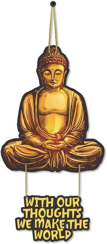 With Our Thought Wall Hanging Wooden Art Decoration item for Living Room