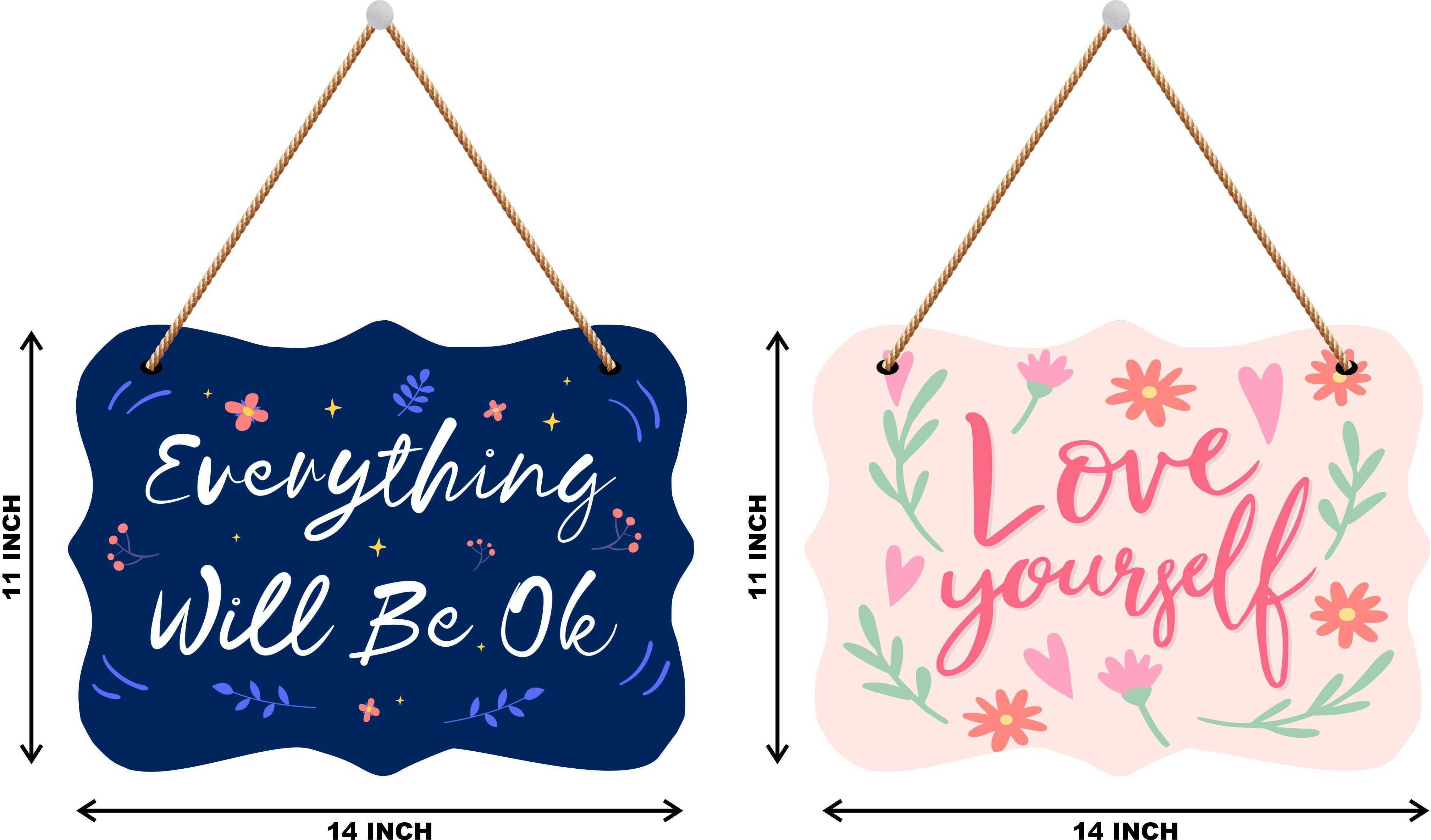 Motivational quotes MDF Home wall décor for living room and office