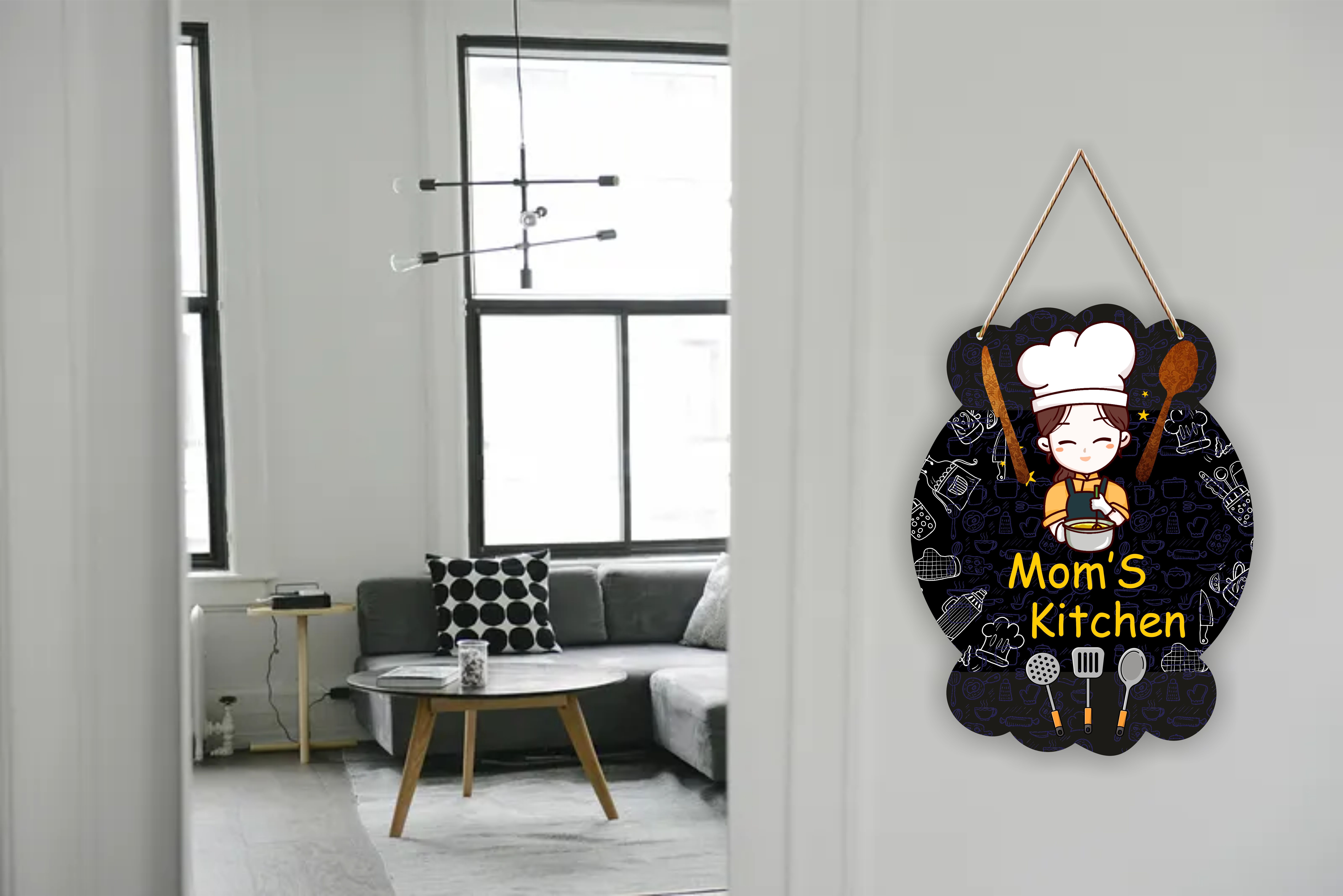 Mom's Kitchen for Kitchen Home Décor Wall Hanging