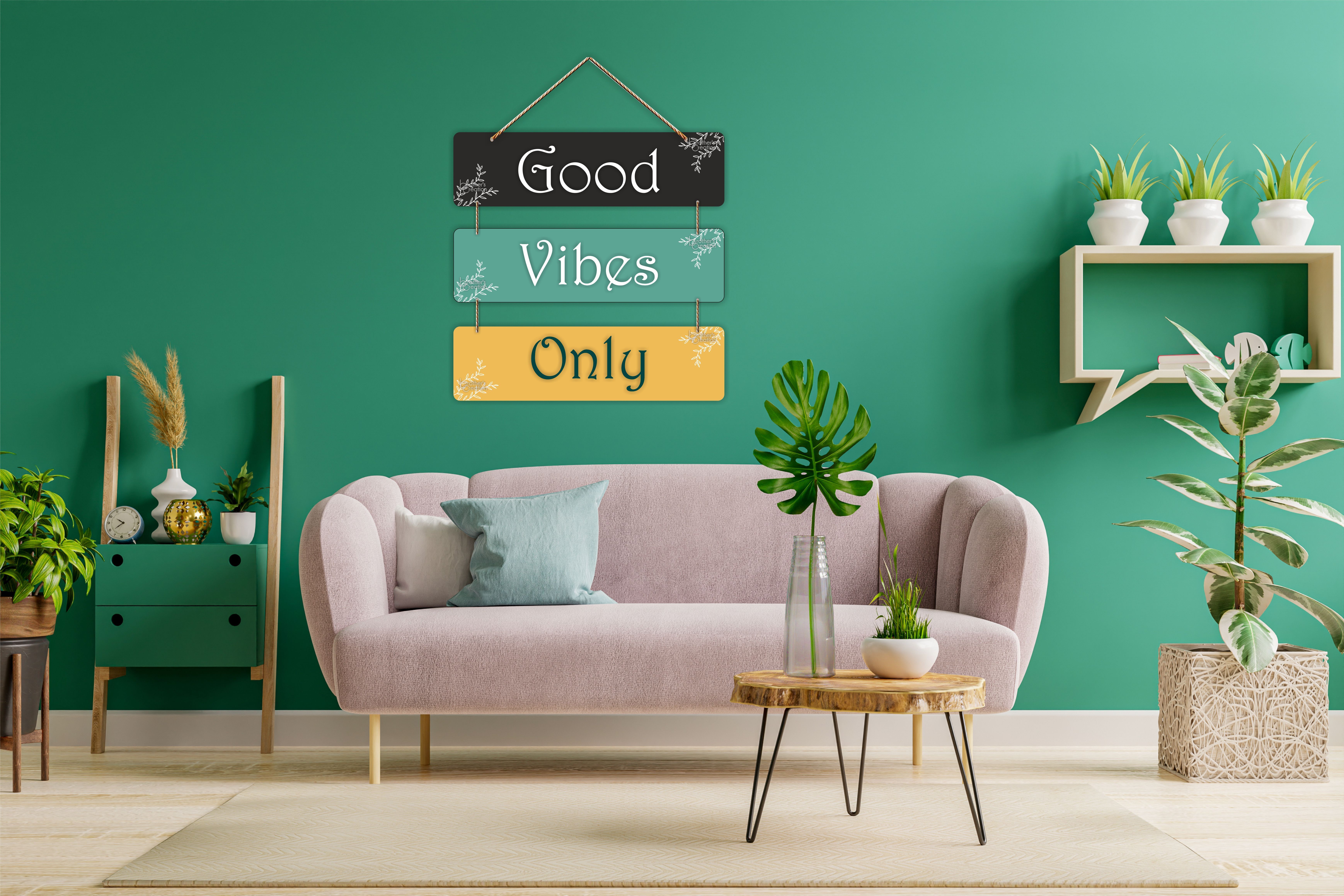 Good Vibes Only wall Hanging for Home Wall décor
